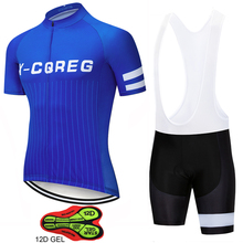 Conjunto de camisa e bermuda masculina para ciclismo, uniforme de ciclismo mtb, roupas para ciclismo, 202 2024 - compre barato