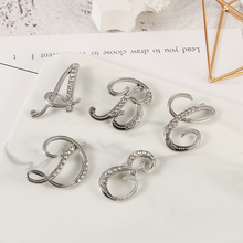 1PC Alphabetical Letter Design Crystal Brooches Pins Personality Brooches Rhinestone Creative Jewelry Gifts 2024 - buy cheap