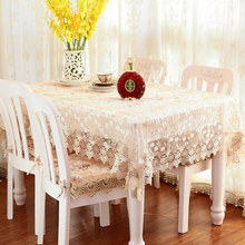 Mantel de mesa de flores europeo, mantel rectangular multifuncional bordado, estilo campestre, decoración para el hogar y la cocina 2024 - compra barato