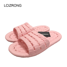 Pantufa feminina antiderrapante para casa, sandália de massagem para praia, banheira, primavera verão 2024 - compre barato