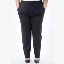 Deporte Women Pants 2019 Elegant Middle Age Women Plus Size 6XL 7XL Black Pants Plus Velvet Winter Wear Straight Trousers J560 2024 - buy cheap