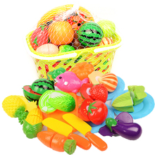 Juguetes de cocina para bebé, juego de cortar frutas y verduras, comida en miniatura de plástico para muñecas, juguetes clásicos para niños 2024 - compra barato