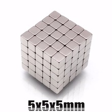 50 pces 5x5x5 cubo do ímã do neodímio 5mm n35 permanente ndfeb super forte poderoso magnético ímãs quadrado buck cube 5*5*5 2024 - compre barato