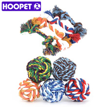 HOOPET New Pets Rope Ball Toys Bite Colorful Dog Interactive Teeth Clean Wool 9 Size Pet Puppy Chew 2024 - buy cheap