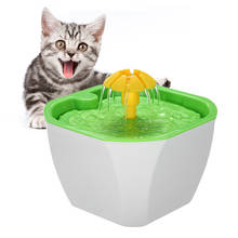 1.6L Automatic Pet Feeder Bowl Pet Auto Cycle Water Fountain Flower Cat Dog Electric Fountain Drinking Water Dispenser Filter 2024 - buy cheap