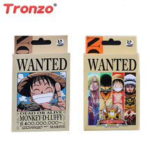 Tronzo 54 unids/set-figura de una pieza de colección, juguetes de una pieza, mono D Luffy Roronoa Zoro, cartas de póker para juego para niños 2024 - compra barato