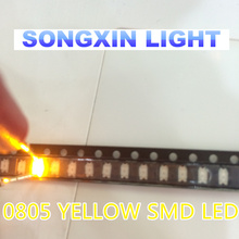 3000 шт., 0805, желтый светодиод SMD, суперъяркий светодиодный ОД 0805, диоды 2012 светодиодный светодиод-нм 2024 - купить недорого
