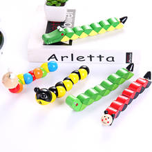 Kids Cute Insert Puzzle Educational Wooden Toys Baby Children Fingers Flexible Training Science Twisting Worm Toys DS19 2024 - buy cheap