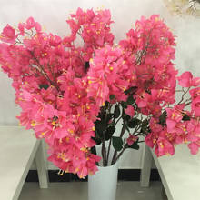 Шелковый цветок бугенвиллеи искусственные бугенвиллеи великолепные ветки для свадебной вечеринки декоративные цветы 2024 - купить недорого
