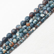 Wholesale 3-14mm Gray Snow Jaspers Round Loose Beads 15" bjr14,For Jewelry making, can mixed wholesale! 2024 - buy cheap