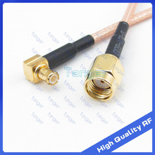 Tanger MCX male right angle plug to RP-SMA male connector with RG316 RG-316 20cm 8inch RF Coaxial Pigtail Jumper Low Loss cable 2024 - buy cheap