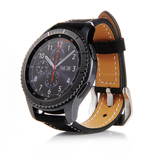 Pulseira de couro crazy horse original 22mm, pulseira de substituição para samsung gear s3 frontier e gear s3 classic 2024 - compre barato