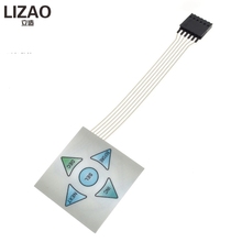 Lizao-teclado e interruptor de membrana, matriz 1x5, 5 teclas, painel de controle 2024 - compre barato