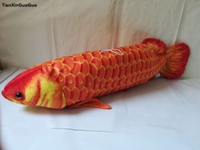 Peluche de pez rojo grande de 60cm, Pez Dragón dorado, muñeco suave de Chico, almohada, regalo de cumpleaños, s2054 2024 - compra barato