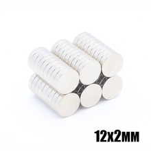 200pcs 12x2 mm Neodymium magnet Rare Earth small Strong Round permanent 12*2 mm fridge Electromagnet NdFeB nickle magnetic 2024 - buy cheap