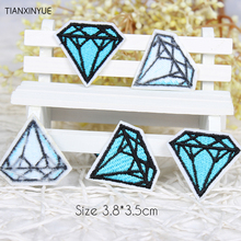 20pcs/lot cartoon Diamonds Embroidered patches iron on patch Motif sew on iron on Applique DIY accessory Free Shipping 2024 - buy cheap