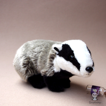 Детская игрушка плюшевая дикая кукла Барсук Имитация мягких животных игрушки подарки милые 2024 - купить недорого