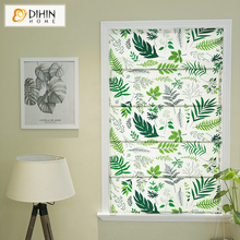 DIHIN HOME Natural Leaf Printed Curtains Roman Shade Roman Blinds For Living Room 2024 - buy cheap