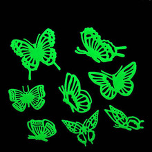Зеленые пластиковые 3D звезды светящиеся бабочки в темноте флуоресцентные настенные наклейки новый стиль креативные для детей настенные наклейки 18Oct 2022 - купить недорого