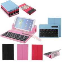 Colorful Removable Wireless Bluetooth ABS Plastic Keyboard With PU Leather Case Stand For Apple iPad Mini 2024 - buy cheap