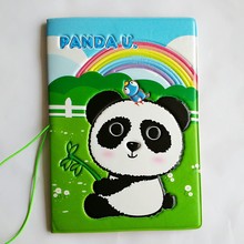 Panda Stamps Letter Envelope Card Holder Passport Cover PVC Leather 3D Design Business Card Bag Passport  Holder 14*10CM 2024 - buy cheap