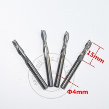 4mm * 15mm, Freeshipping, madeira ferramentas CNC, carbide End Mill, inserir madeira router bit, moagem de aço de tungstênio, MDF, PVC, Acrílico, Madeira 2024 - compre barato