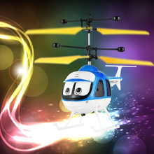 Светодиодные летающие игрушки с дистанционным управлением, мультипликационный Радиоуправляемый вертолет, плавающие игрушки, Прямая поставка 2024 - купить недорого