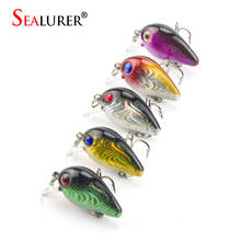 SEALURER 5PCS/lot Fishing Lure 3cm 1.5g Hard Plastic Crankbait  Wobblers  Artificial Fishing Bait 10# Hooks Fishing Tackle 2024 - buy cheap