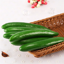 Verduras artificiales creativas de PU, pepino Artificial, zanahorias falsas decorativas, mesa de comedor, decoración, pepino de imitación, 3 uds. 2024 - compra barato