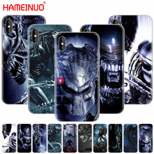 Hameinuo alien vs predator cool cell phone case para iphone x 8 7 6 4 5 se 5c 6s plus 2024 - compre barato