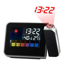 LED Digital Projection Alarm Clocks Weather Forecast Clock With Calendar Temperature Humidity Display Snooze Function Desk Clock 2024 - buy cheap