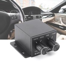 Автомобильный регулятор аудио усилитель бас сабвуфер стерео эквалайзер контроллер 4 RCA автомобилей Регулировка уровня громкости 2024 - купить недорого