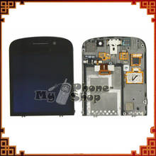 for Blackberry Q10 LCD Display with Touch Screen Digitizer Assembly with Frame Black Color Free Shipping 2024 - buy cheap