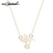 Cxwind Fashion Hummingbird Pendants & Necklaces Charm Flying Bird Chain Necklace for Women Wedding Gift Jewelry collar 2024 - buy cheap
