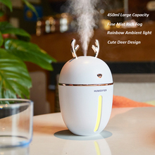450ML Air Humidifier USB Aroma Essential Oil Diffuser For Home Office Aromatherapy Humidificador Difusor With nightLight Lamp 2024 - buy cheap
