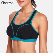 Charmo Women Sports Bra High Impact Support Backless Yoga Bra Running Workout Bra Underwear Professional Fitness Sports Top 2024 - buy cheap