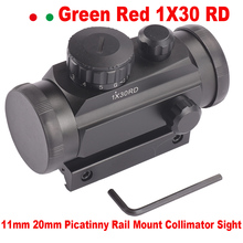 Hunting 1X30 Red Green Dot Sight Optics Tactical Scope Holographic Riflescope Picatinny Mount Deck 20mm 11mm Weaver Mounts 2024 - buy cheap