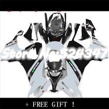 ABS Fairing For KAWASAKI 08-10 white black NINJA ZX 10R B21172 ZX10R ZX-10R 08 09 dark white black 10 2008 2009 2010 Fairings 2024 - buy cheap