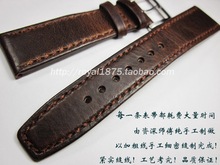 20 21 22mm retro pulseira de couro genuíno excelente relógio banda para seiko tissot omega iwc mido homem moda cinto pulseira 2024 - compre barato