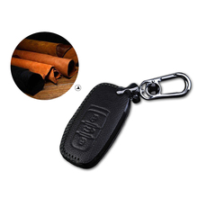 Leather Remote Case Car Key Bag Cover For AUDI A1 A3 A4 A6 Q3 Q7 TT TTS R8 V8 V10 Smart Key Luxury Genuine Key Chain 2024 - buy cheap