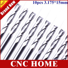 Pcs 3.175*15 10mm Import Carbide Fresa, Fresa Bit, Ferramentas de Gravação, 2 flauta Espiral Bit, Ferramentas De Corte, Ferramenta de Bits 2024 - compre barato