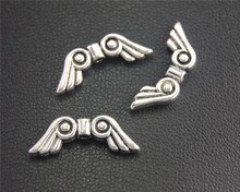 30pcs  Silver Color Wings Spacer Beads For Jewelry Making DIY Handmade Craft 7x20mm A1989 2024 - buy cheap