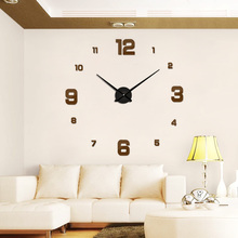 Muhsein Fashion 3D Big Size Wall Clock Mirror Sticker DIY Brief Living Room Decor Meetting Room Wall Clock Diy Brand Wall Clocks 2024 - buy cheap