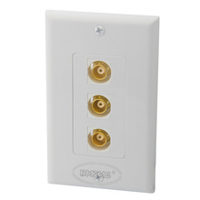 3 X BNC wall plate with female to female connector 2024 - buy cheap