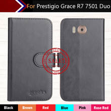 Prestigio Grace R7 7501 Duo Case 5" Factory Direct! 6 Colors Leather Exclusive Special Phone Cover Crazy Horse Cases+Tracking 2024 - buy cheap