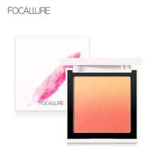 FOCALLURE New color Face blush makeup silky powder natural cheek Face Blusher Powder Rouge with mirror blusher palette 2024 - buy cheap