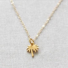 Boho Choker Gold Palm Tree Necklace Pendant Collier Stainless Steel Chain Necklace For Women Island Life Jewelry 2024 - buy cheap