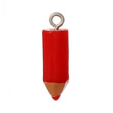 DoreenBeads Resin Charm Pendants Pencil Red 22mm x 7mm(7/8" x 2/8"),20PCs 2024 - buy cheap