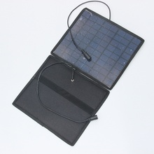 Painel solar portátil de 18v e 5.5w, sistema de módulo policristalino com carregador de bateria de 12v para carros e barcos 2024 - compre barato