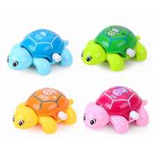 Bonito bebê tartaruga relógio brinquedos de animais tartarugas mini engatinhando brinquedo educacional crianças clássico cor aleatória 2024 - compre barato